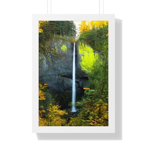 Latourelle Falls, Oregon In Autumn Waterfall Wall Art Design Poster Print Decor - Picture 8 of 9
